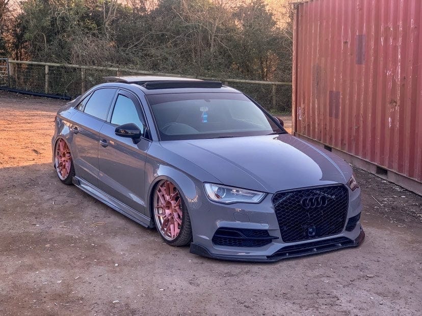 CT CARBON Splitter AUDI A3 S-LINE & S3 FACELIFT SALOON 8V CARBON FIBRE SPLITTER