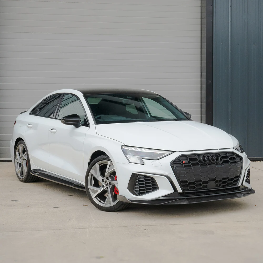 AUDI A3/S3 8Y SALOON FULL CARBON FIBRE KIT - CT DESIGN-Kit-CT CARBON-CT Carbon - High-quality carbon fiber and gloss black aerodynamic parts for premium sports and luxury vehicles.