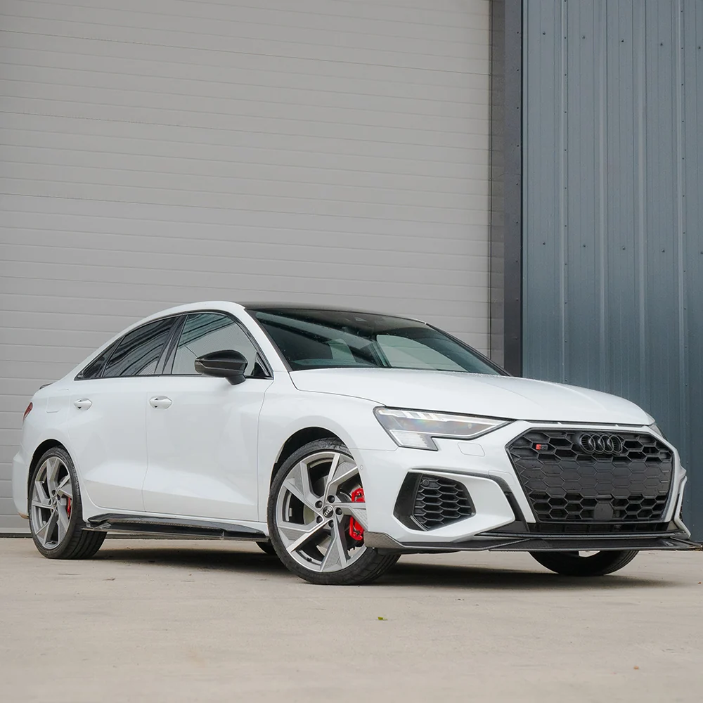 AUDI A3/S3 8Y SALOON FULL CARBON FIBRE KIT - CT DESIGN-Kit-CT CARBON-CT Carbon - High-quality carbon fiber and gloss black aerodynamic parts for premium sports and luxury vehicles.