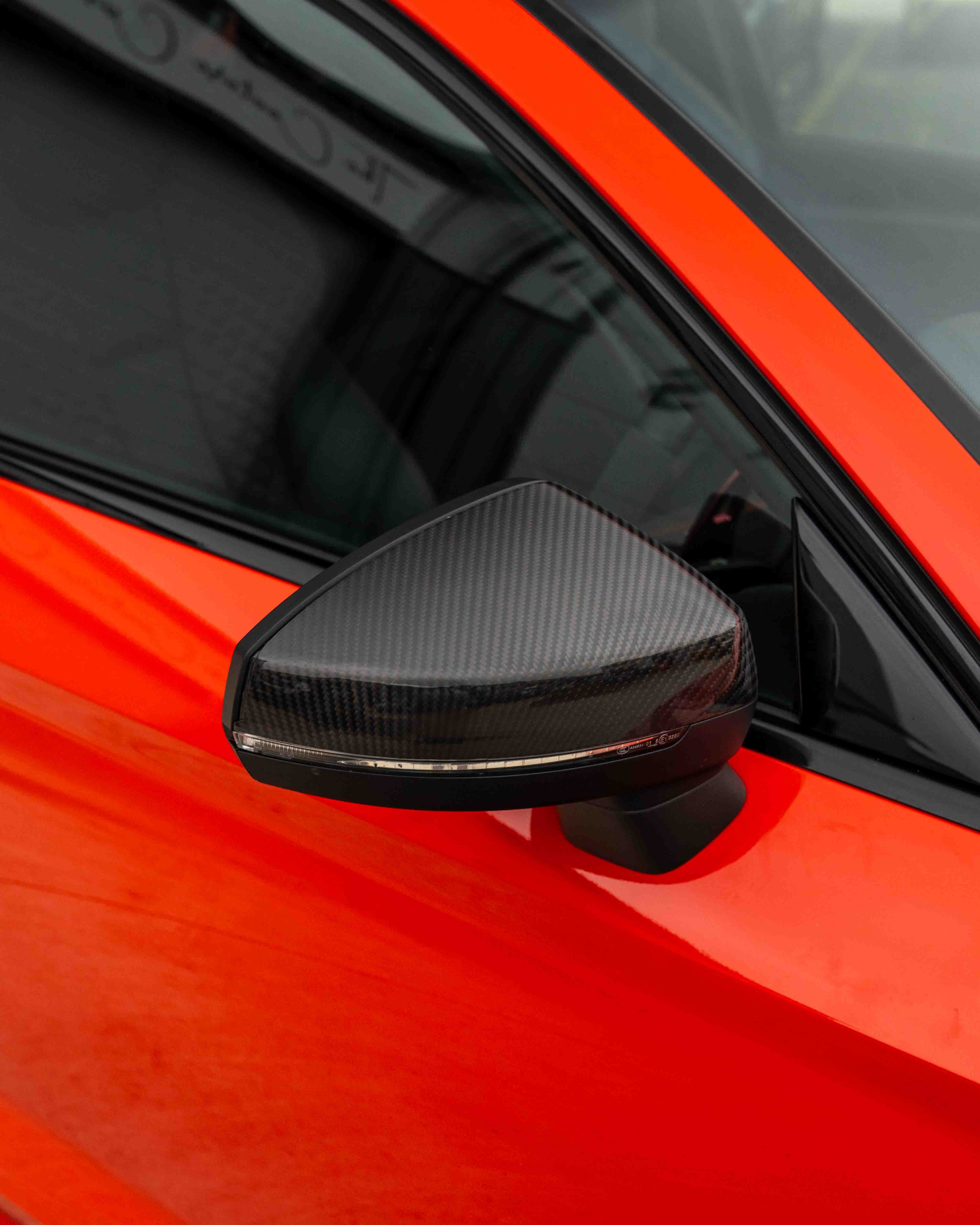 AUDI A3 S3 RS3 8V PRE-PREG CARBON FIBRE MIRRORS - WITH LANE ASSIST-Accessories-CT CARBON-CT Carbon - High-quality carbon fiber and gloss black aerodynamic parts for premium sports and luxury vehicles.