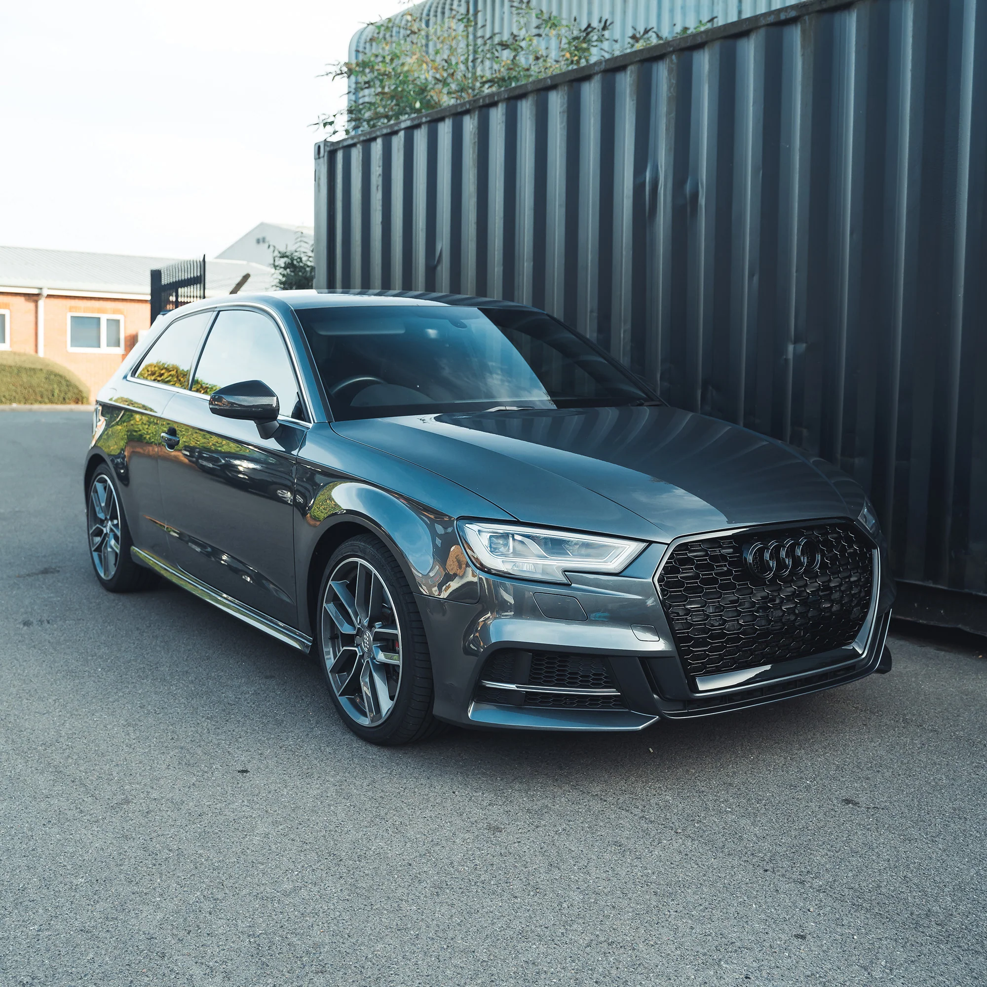 AUDI A3/S3/RS3 8V PRE-PREG CARBON FIBRE MIRRORS - WITHOUT LANE ASSIST-Accessories-CT CARBON-CT Carbon - High-quality carbon fiber and gloss black aerodynamic parts for premium sports and luxury vehicles.