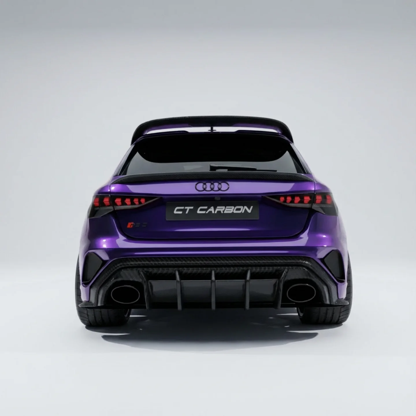 AUDI A3/S3/RS3 8Y 2022+ SPORTBACK CARBON FIBRE SPOILER - CT DESIGN V3