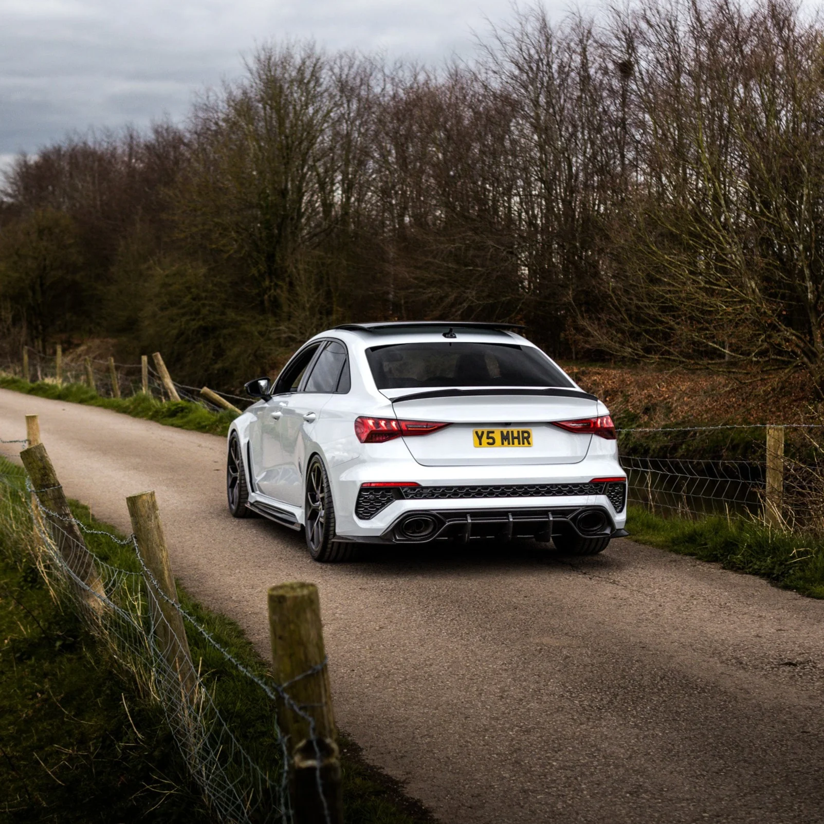 AUDI A3/S3/RS3 8Y 2022+ SALOON CARBON FIBRE SPOILER - CT DESIGN-Spoiler-CT CARBON-CT Carbon - High-quality carbon fiber and gloss black aerodynamic parts for premium sports and luxury vehicles.