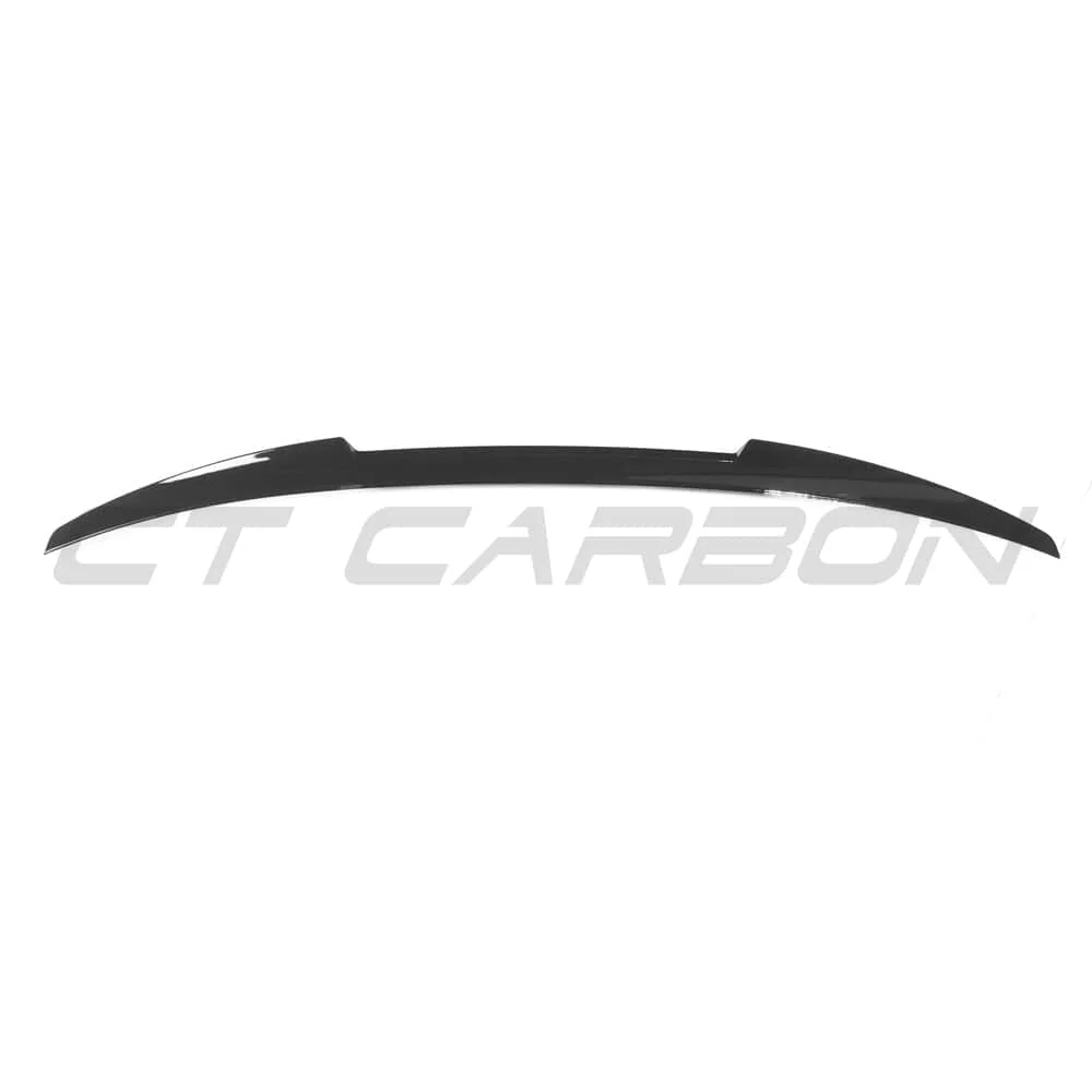 AUDI A3/S3 SALOON 2013-2019 8V GLOSS BLACK SPOILER-Spoiler-BLAK BY CT-CT Carbon - High-quality carbon fiber and gloss black aerodynamic parts for premium sports and luxury vehicles.