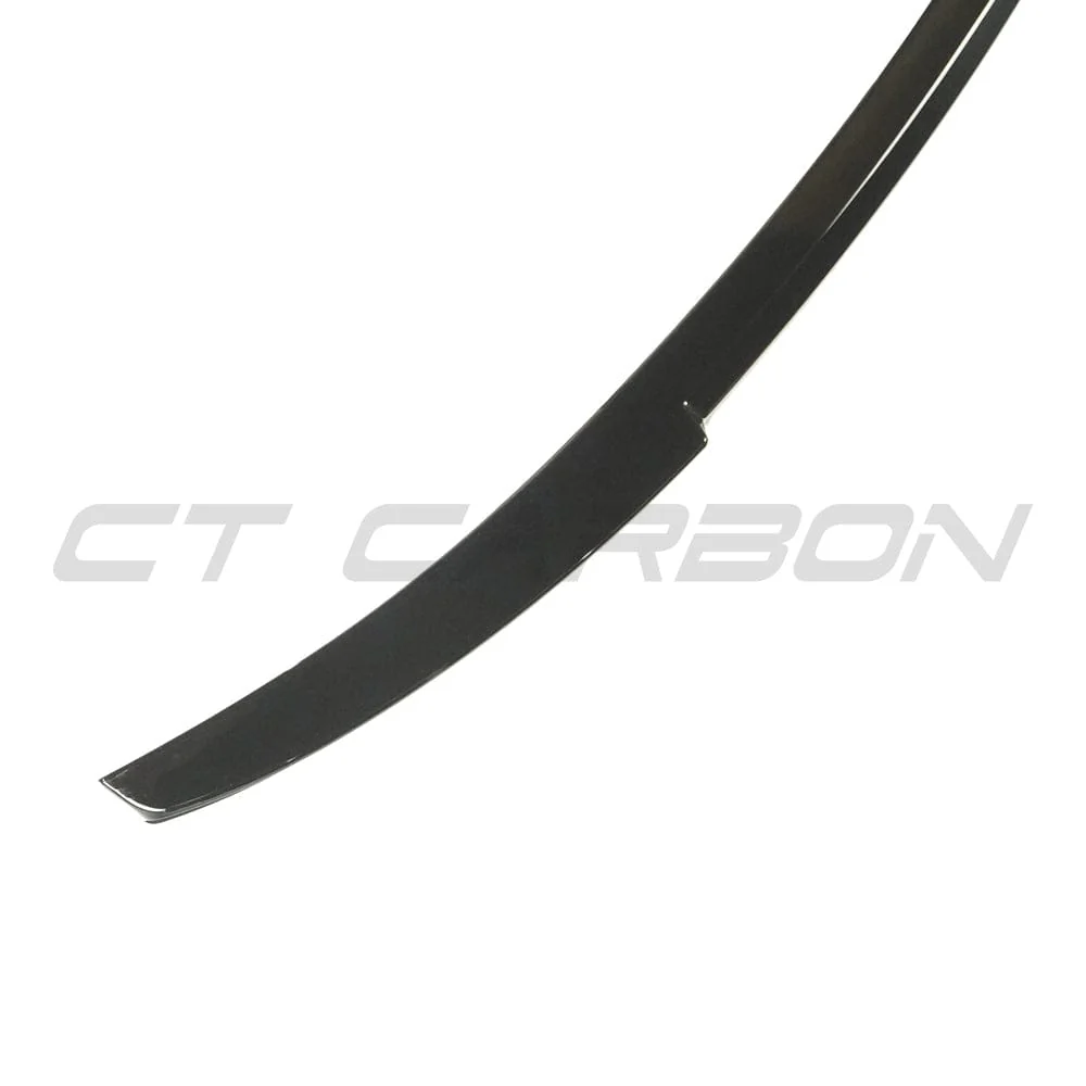 AUDI A3/S3 SALOON 2013-2019 8V GLOSS BLACK SPOILER-Spoiler-BLAK BY CT-CT Carbon - High-quality carbon fiber and gloss black aerodynamic parts for premium sports and luxury vehicles.