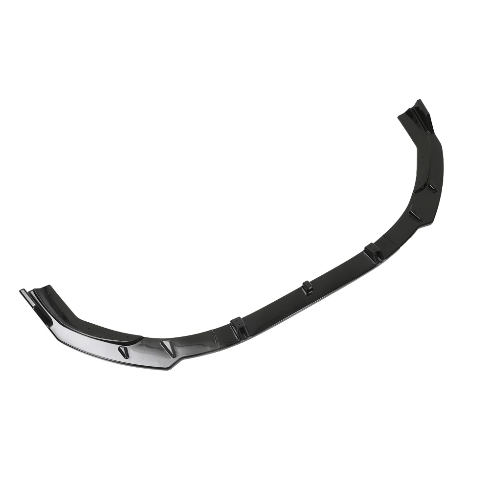 AUDI A4/S4 B9.5 2020-2024 GLOSS BLACK SPLITTER-Splitter-BLAK BY CT-CT Carbon - High-quality carbon fiber and gloss black aerodynamic parts for premium sports and luxury vehicles.