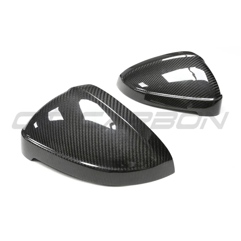 AUDI A4/S4/RS4/A5/S5/RS5 B9 2016-2025 PRE-PREG CARBON FIBRE MIRRORS - WITH LANE ASSIST-Accessories-CT CARBON-CT Carbon - High-quality carbon fiber and gloss black aerodynamic parts for premium sports and luxury vehicles.