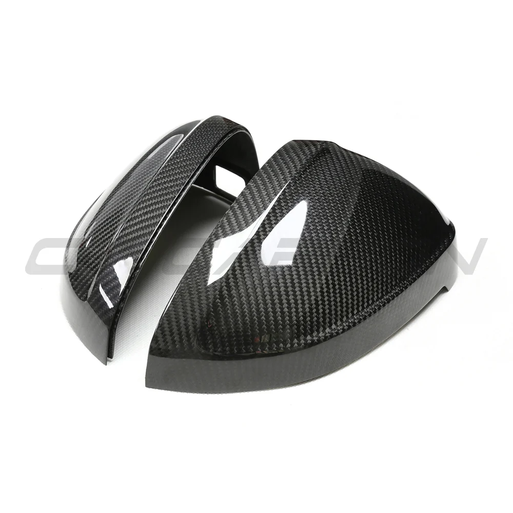 AUDI A4/S4/RS4/A5/S5/RS5 B9 2016-2025 PRE-PREG CARBON FIBRE MIRRORS - WITH LANE ASSIST-Accessories-CT CARBON-CT Carbon - High-quality carbon fiber and gloss black aerodynamic parts for premium sports and luxury vehicles.