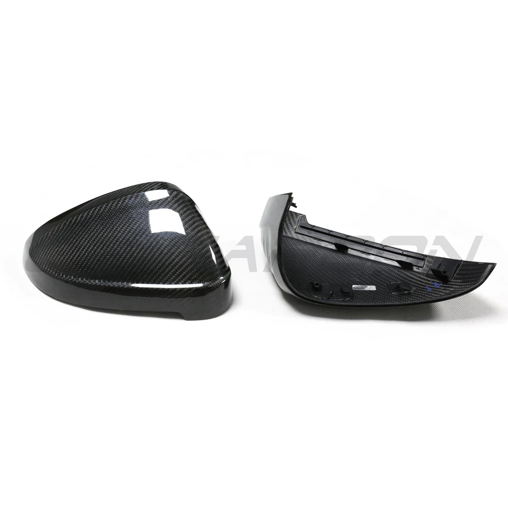 AUDI A4/S4/RS4/A5/S5/RS5 B9 2016-2025 PRE-PREG CARBON FIBRE MIRRORS - WITHOUT LANE ASSIST-Accessories-CT CARBON-CT Carbon - High-quality carbon fiber and gloss black aerodynamic parts for premium sports and luxury vehicles.