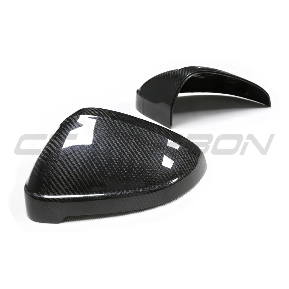 AUDI A4/S4/RS4/A5/S5/RS5 B9 2016-2025 PRE-PREG CARBON FIBRE MIRRORS - WITHOUT LANE ASSIST-Accessories-CT CARBON-CT Carbon - High-quality carbon fiber and gloss black aerodynamic parts for premium sports and luxury vehicles.