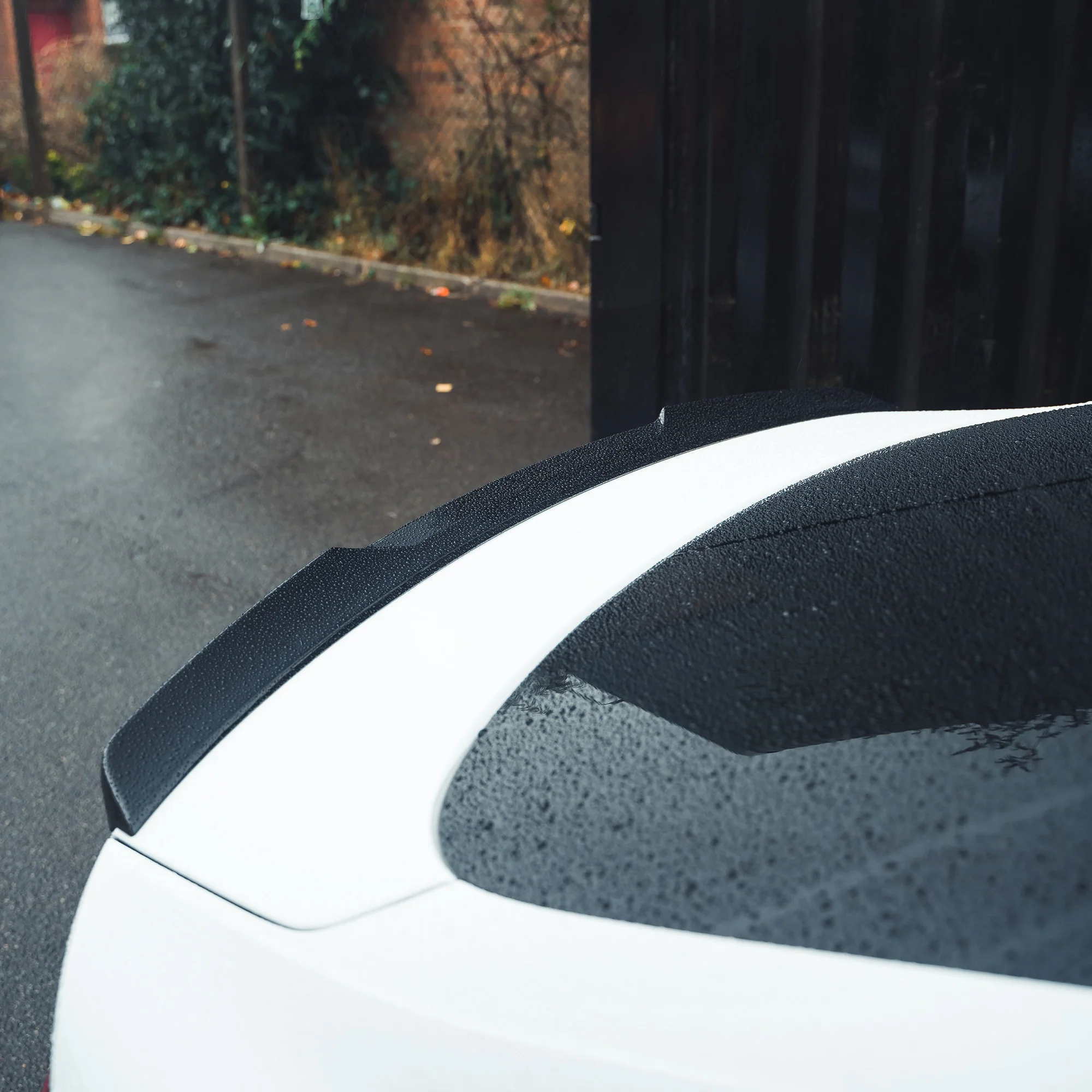 AUDI A5/S5 B9 SPORTBACK GLOSS BLACK SPOILER-Spoiler-BLAK BY CT-CT Carbon - High-quality carbon fiber and gloss black aerodynamic parts for premium sports and luxury vehicles.