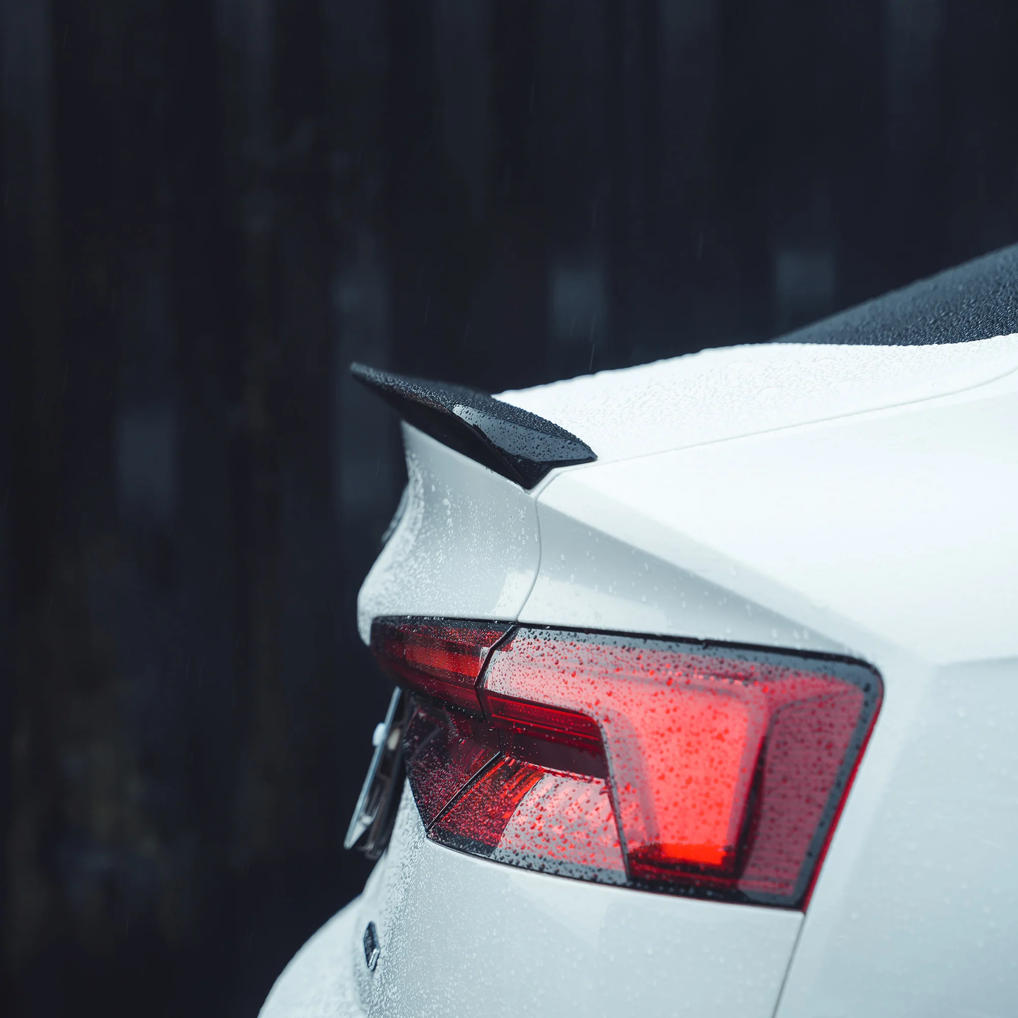 AUDI A5/S5 B9 SPORTBACK GLOSS BLACK SPOILER-Spoiler-BLAK BY CT-CT Carbon - High-quality carbon fiber and gloss black aerodynamic parts for premium sports and luxury vehicles.