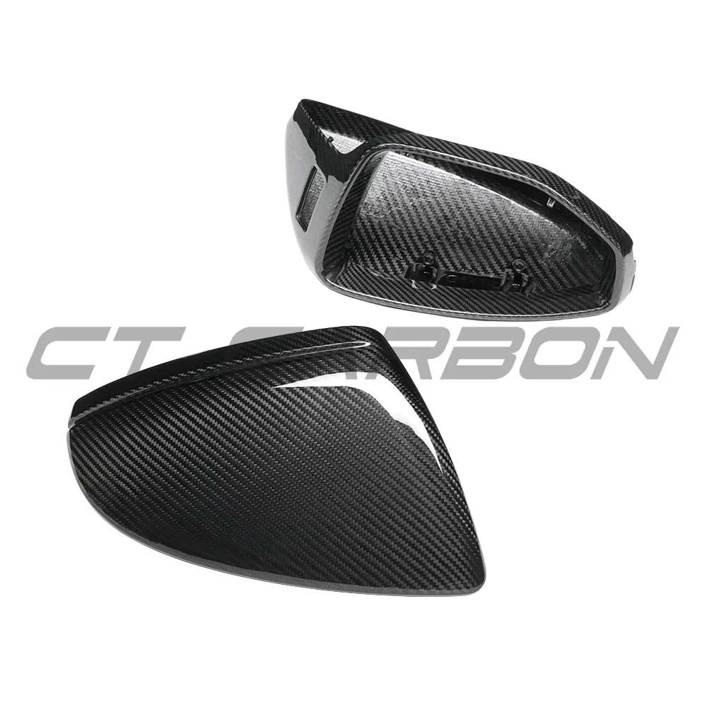 AUDI A6/S6/RS6 C8 2015-2025 CARBON FIBRE MIRRORS WITH LANE ASSIST - RHD