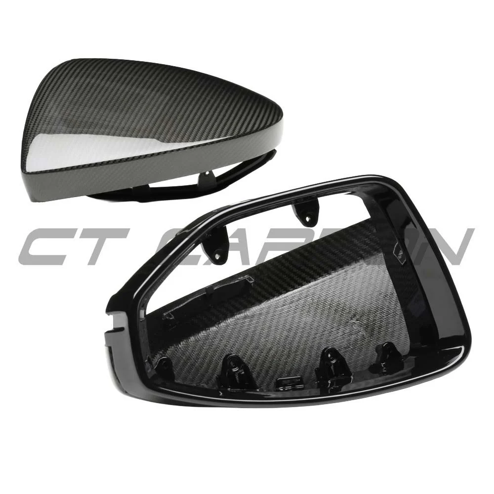 AUDI A6/S6/RS6 C8 2015-2025 CARBON FIBRE MIRRORS WITH LANE ASSIST - RHD