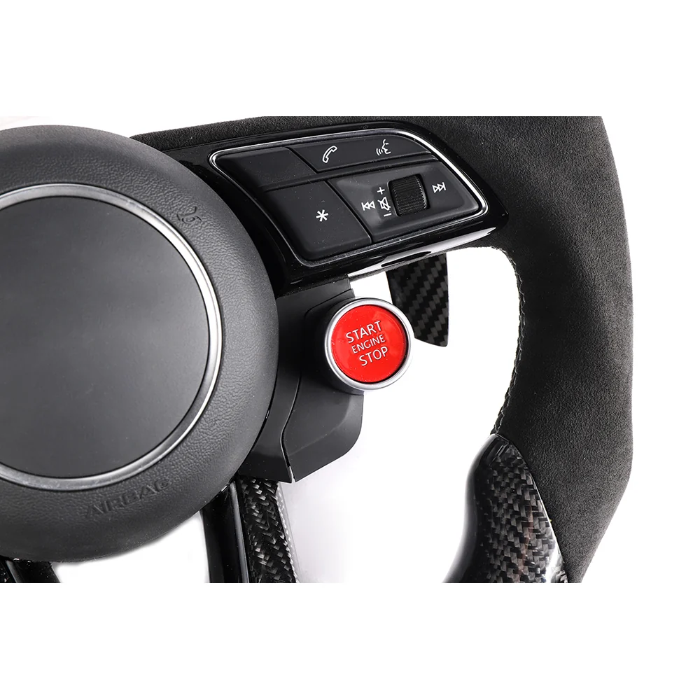 AUDI B9 & 8V 2016-2024 CARBON FIBRE / ALCANTARA FLAT BOTTOM CUSTOM STEERING WHEEL