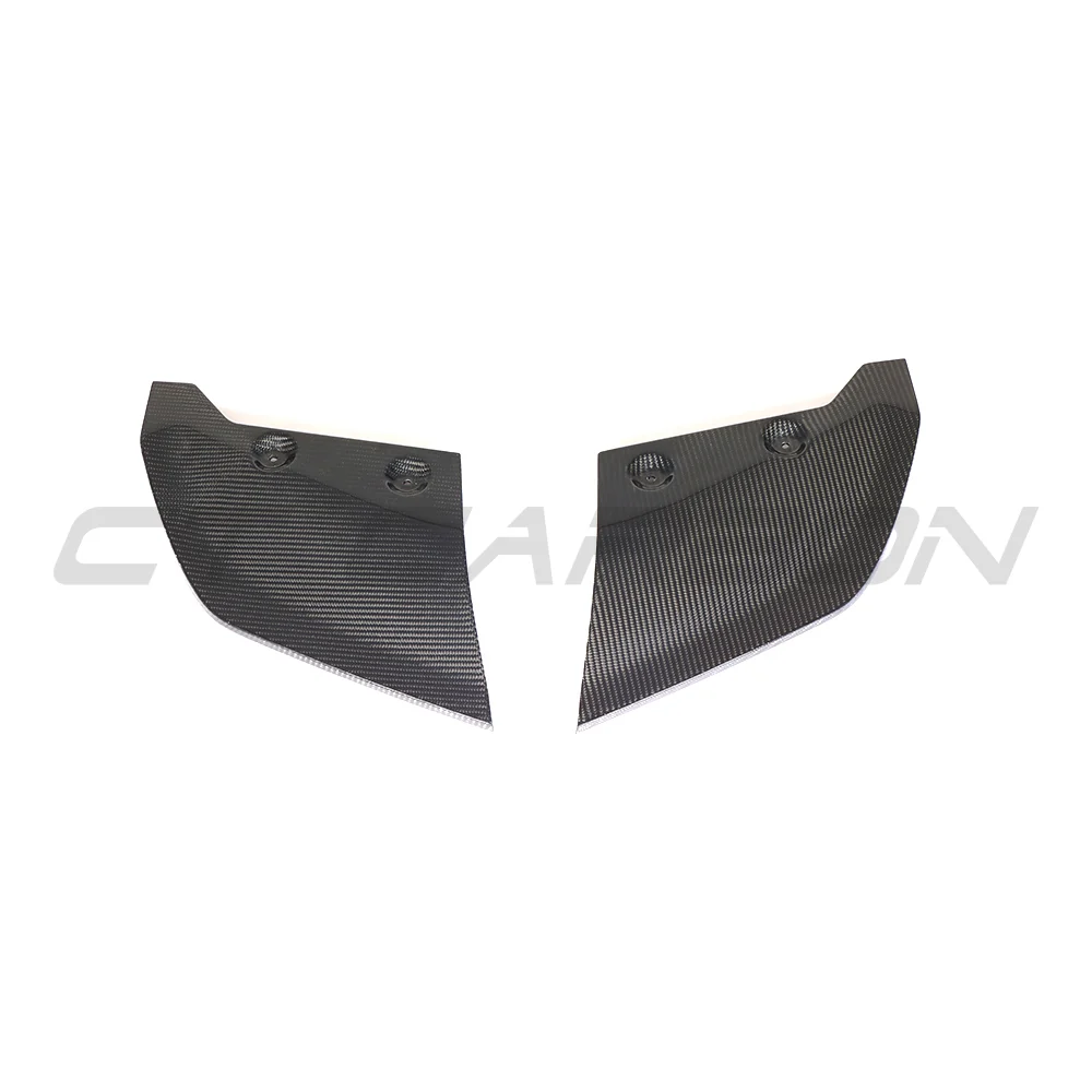 AUDI R8 V10 GEN 2 2015-2019 CARBON FIBRE REAR BUMPER LOWER CORNERS-Accessories-CT CARBON-CT Carbon - High-quality carbon fiber and gloss black aerodynamic parts for premium sports and luxury vehicles.