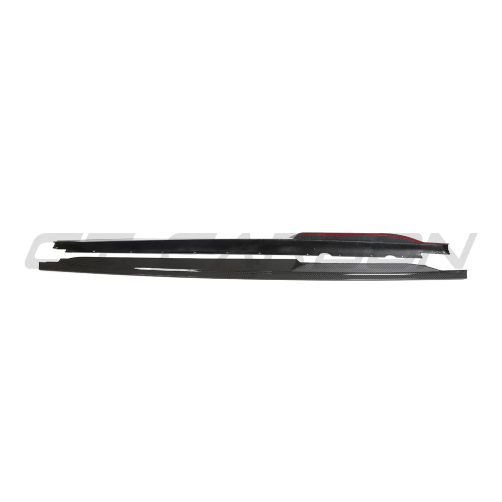 AUDI R8 V10 GEN 2.5 CARBON FIBRE SIDE SKIRTS-Side Skirts-CT CARBON-CT Carbon - High-quality carbon fiber and gloss black aerodynamic parts for premium sports and luxury vehicles.