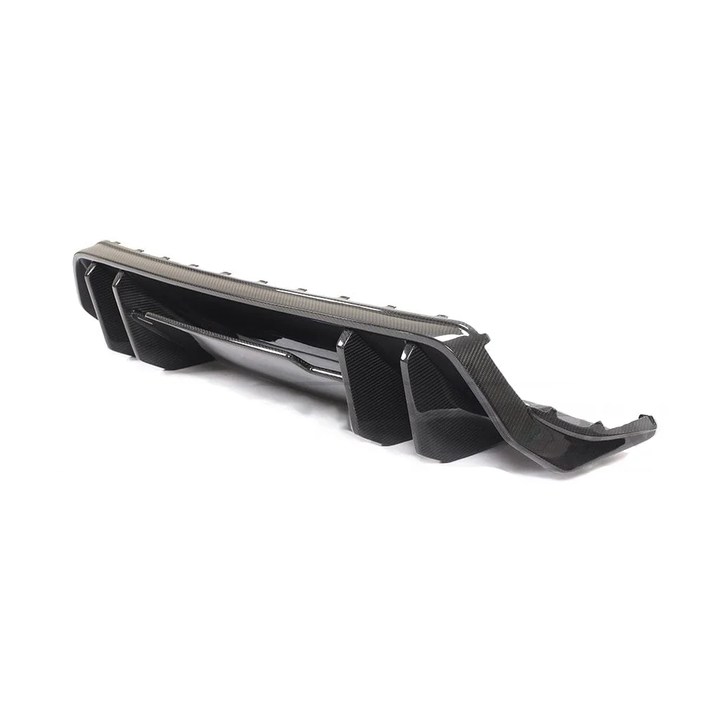 AUDI R8 V10 GEN 2 CARBON FIBRE DIFFUSER - V STYLE-Diffuser-CT CARBON-CT Carbon - High-quality carbon fiber and gloss black aerodynamic parts for premium sports and luxury vehicles.