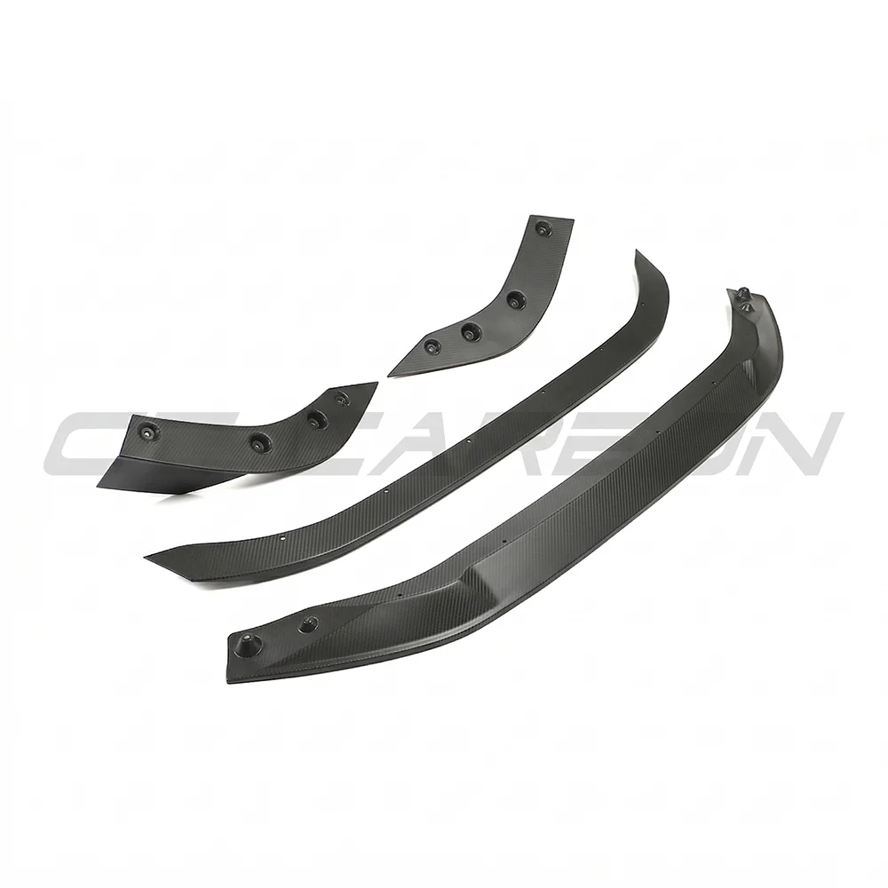 AUDI RS3 8Y 2022-2024 MATTE CARBON FIBRE SPLITTER - CT DESIGN