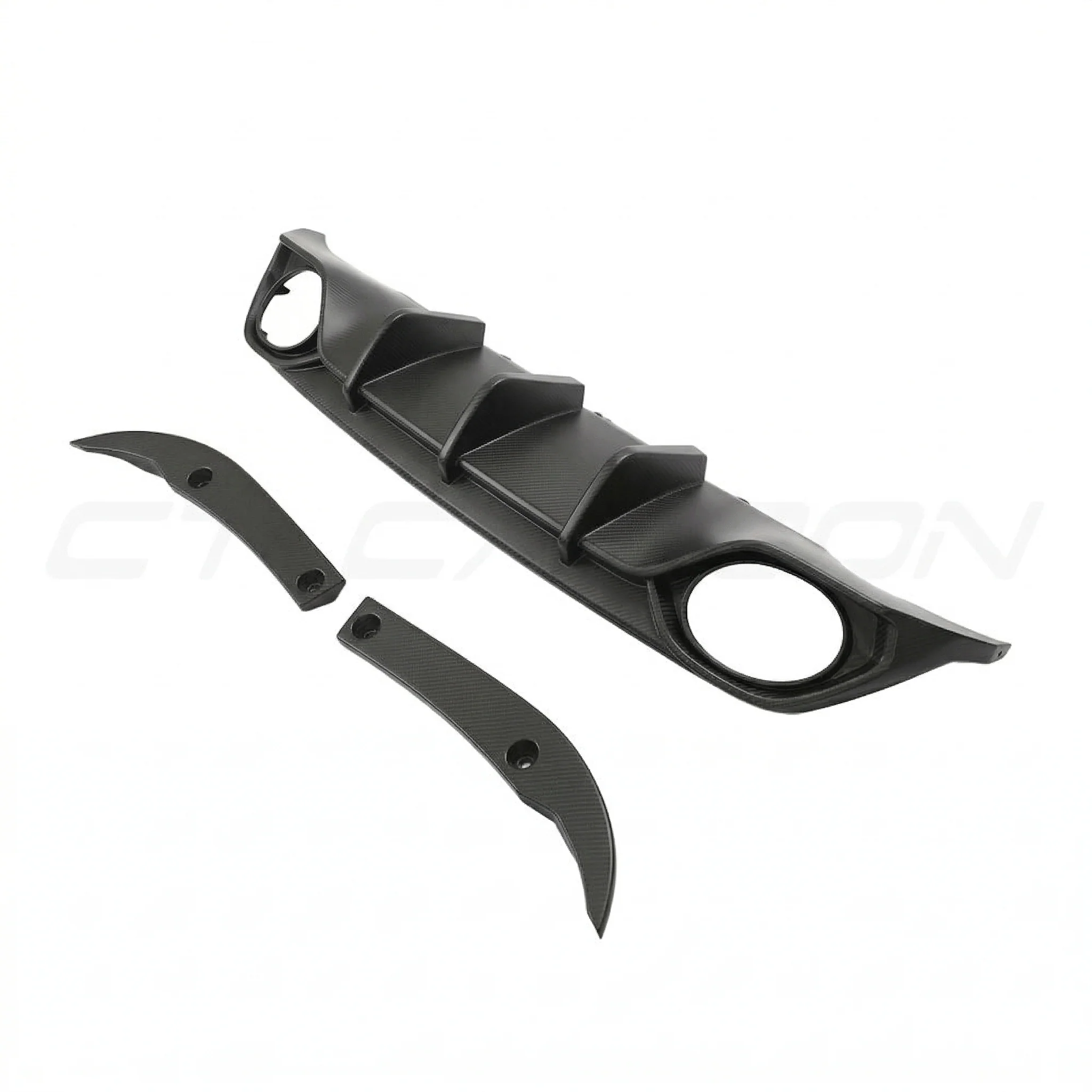 AUDI RS3 8Y 2022-2024 SALOON MATTE CARBON FIBRE DIFFUSER - V1 - CT DESIGN