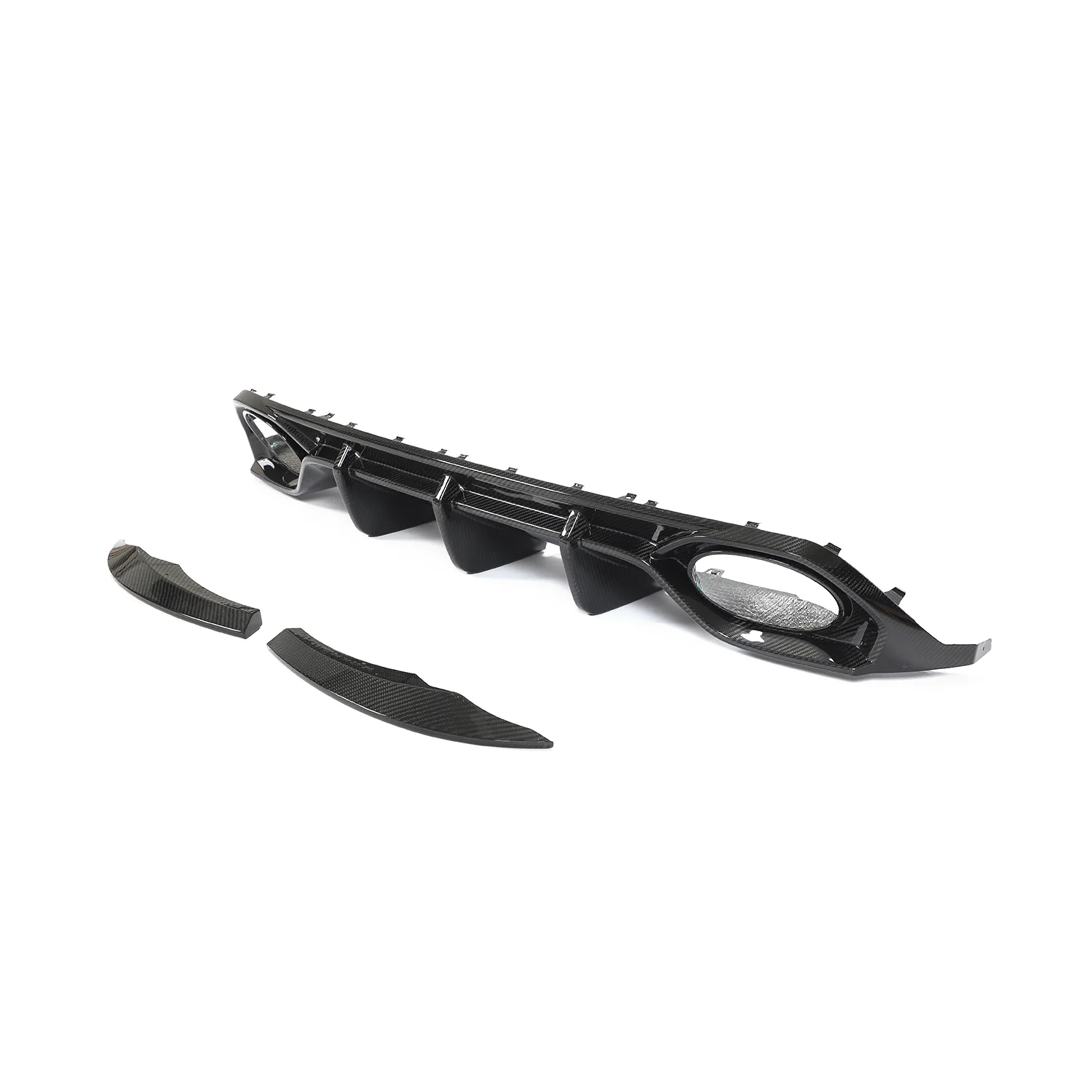 AUDI RS3 8Y 2022-2024 SPORTBACK CARBON FIBRE DIFFUSER - CT DESIGN-Diffuser-CT CARBON-CT Carbon - High-quality carbon fiber and gloss black aerodynamic parts for premium sports and luxury vehicles.