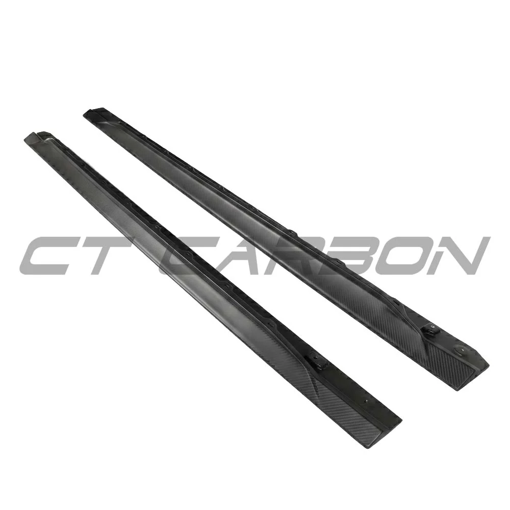 AUDI RS3 8Y 2022+ MATTE CARBON FIBRE SIDE SKIRTS - CT DESIGN V2