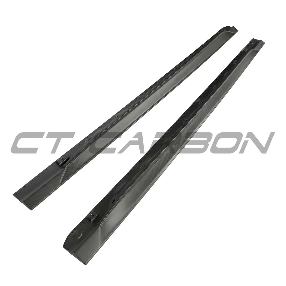 AUDI RS3 8Y 2022+ MATTE CARBON FIBRE SIDE SKIRTS - CT DESIGN V2
