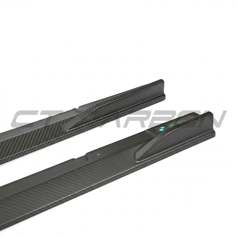 AUDI RS3 8Y 2022+ MATTE CARBON FIBRE SIDE SKIRTS - CT DESIGN
