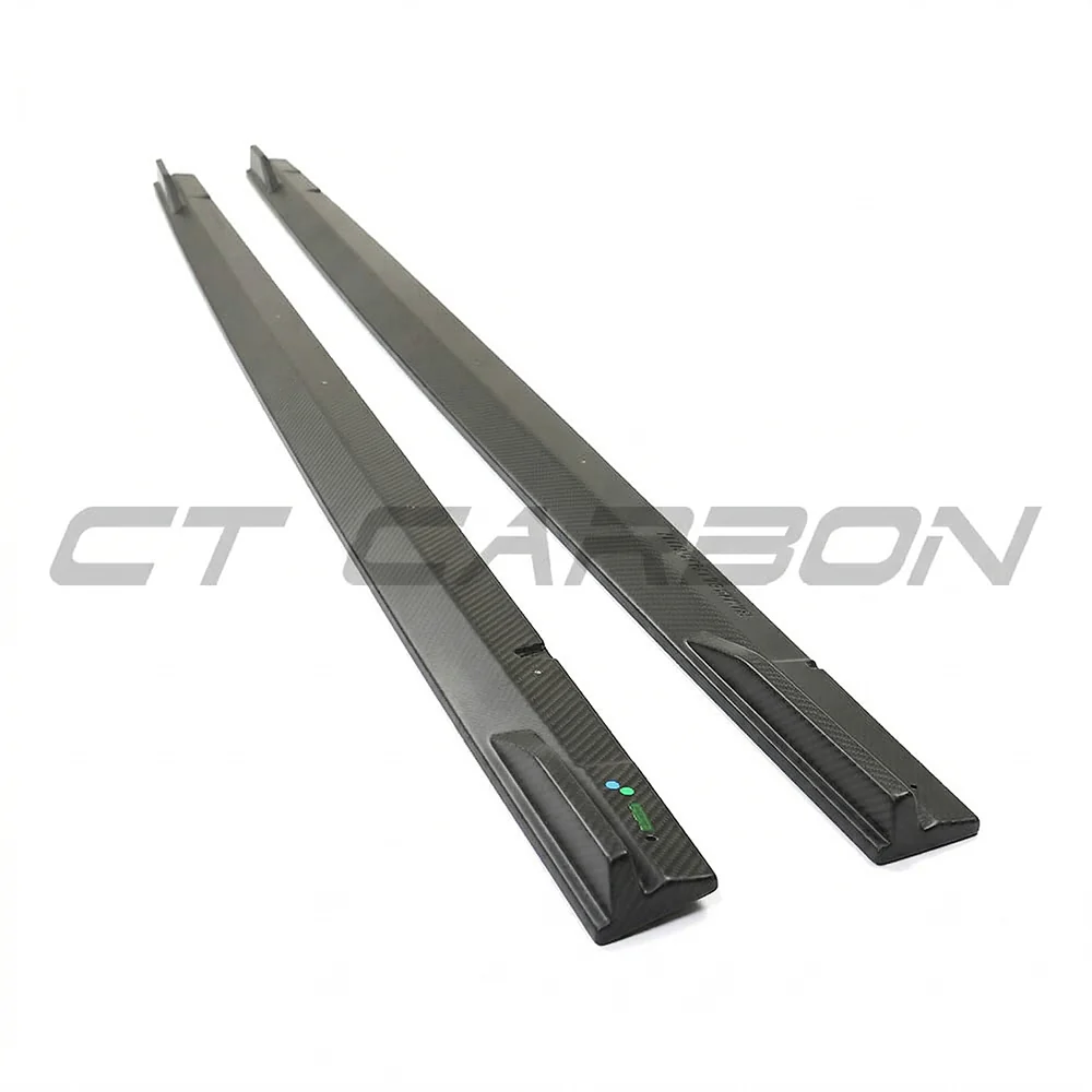 AUDI RS3 8Y 2022+ MATTE CARBON FIBRE SIDE SKIRTS - CT DESIGN