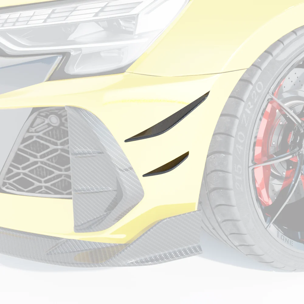 AUDI RS3 8Y 2025+ CARBON FIBRE FRONT BUMPER CANARDS - CT DESIGN