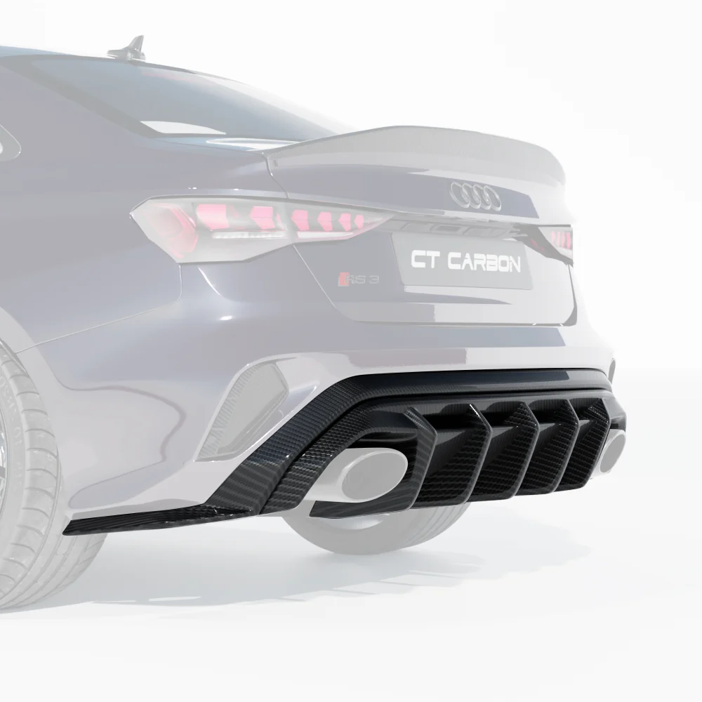 AUDI RS3 8Y 2025+ SALOON CARBON FIBRE DIFFUSER - CT DESIGN