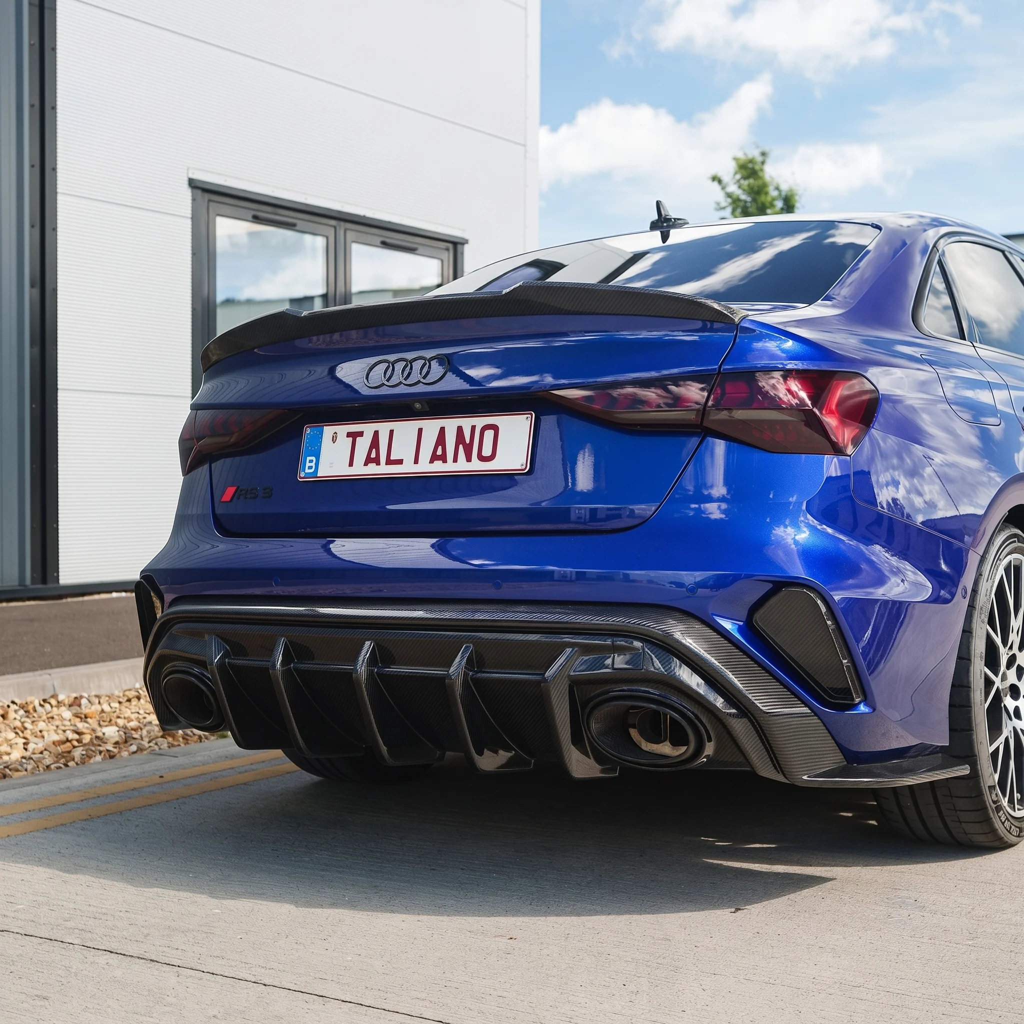 AUDI RS3 8Y 2025+ SALOON CARBON FIBRE DIFFUSER - V1 - CT DESIGN