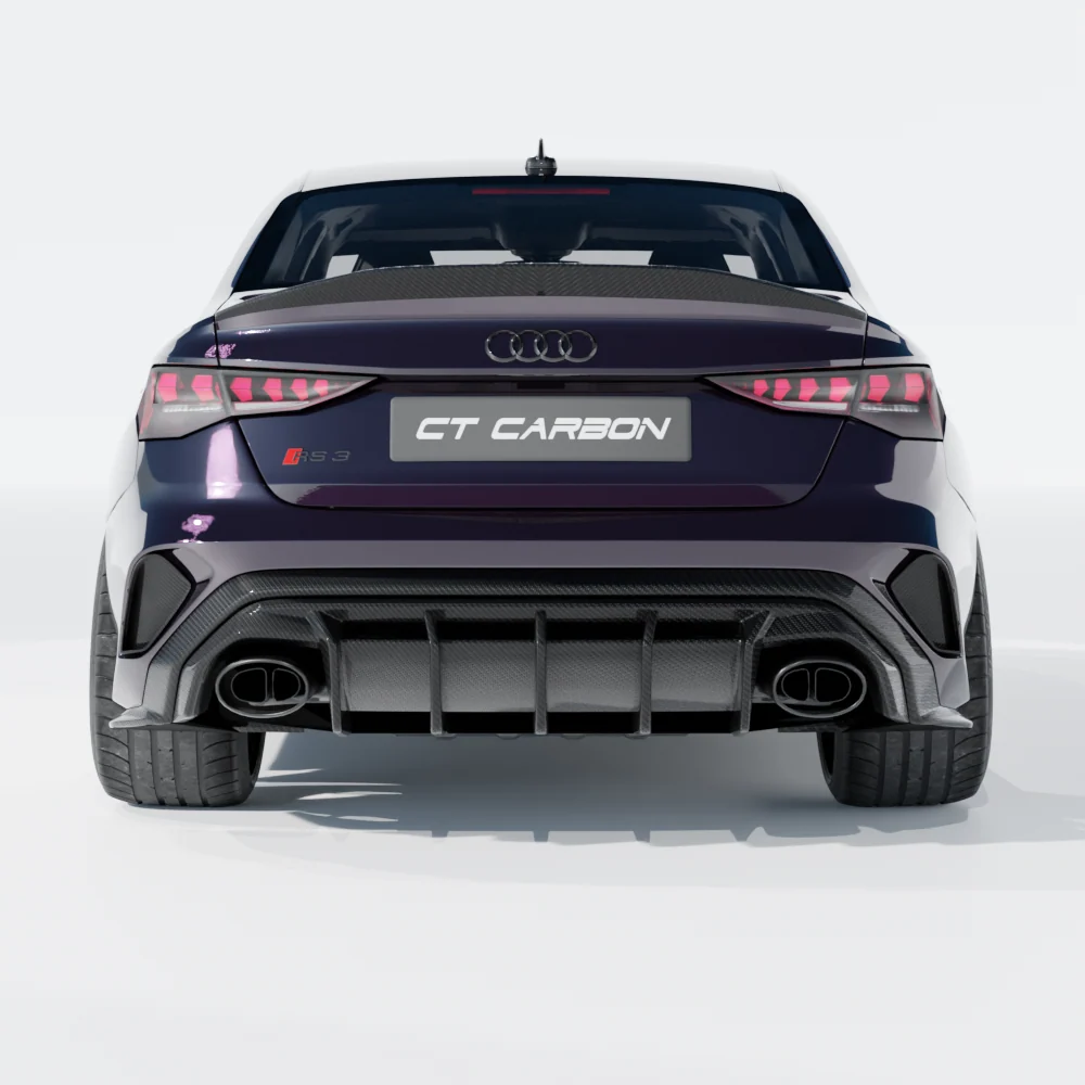 AUDI RS3 8Y 2025+ SALOON CARBON FIBRE DIFFUSER - CT DESIGN