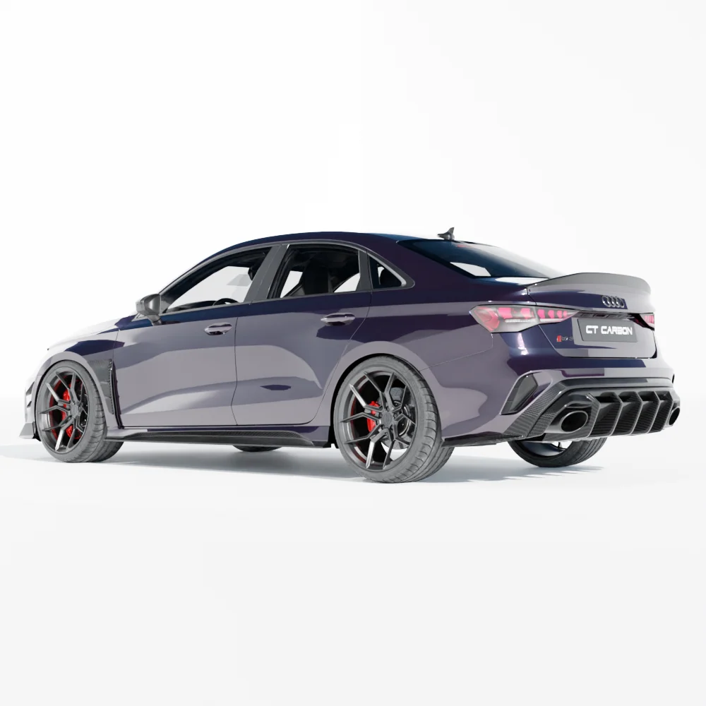 AUDI RS3 8Y 2025+ SALOON CARBON FIBRE DIFFUSER - CT DESIGN