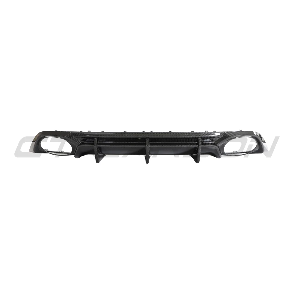 AUDI RS3 8Y 2022-2024 CARBON FIBRE REAR DIFFUSER V2 - CT DESIGN-Diffuser-CT CARBON-CT Carbon - High-quality carbon fiber and gloss black aerodynamic parts for premium sports and luxury vehicles.