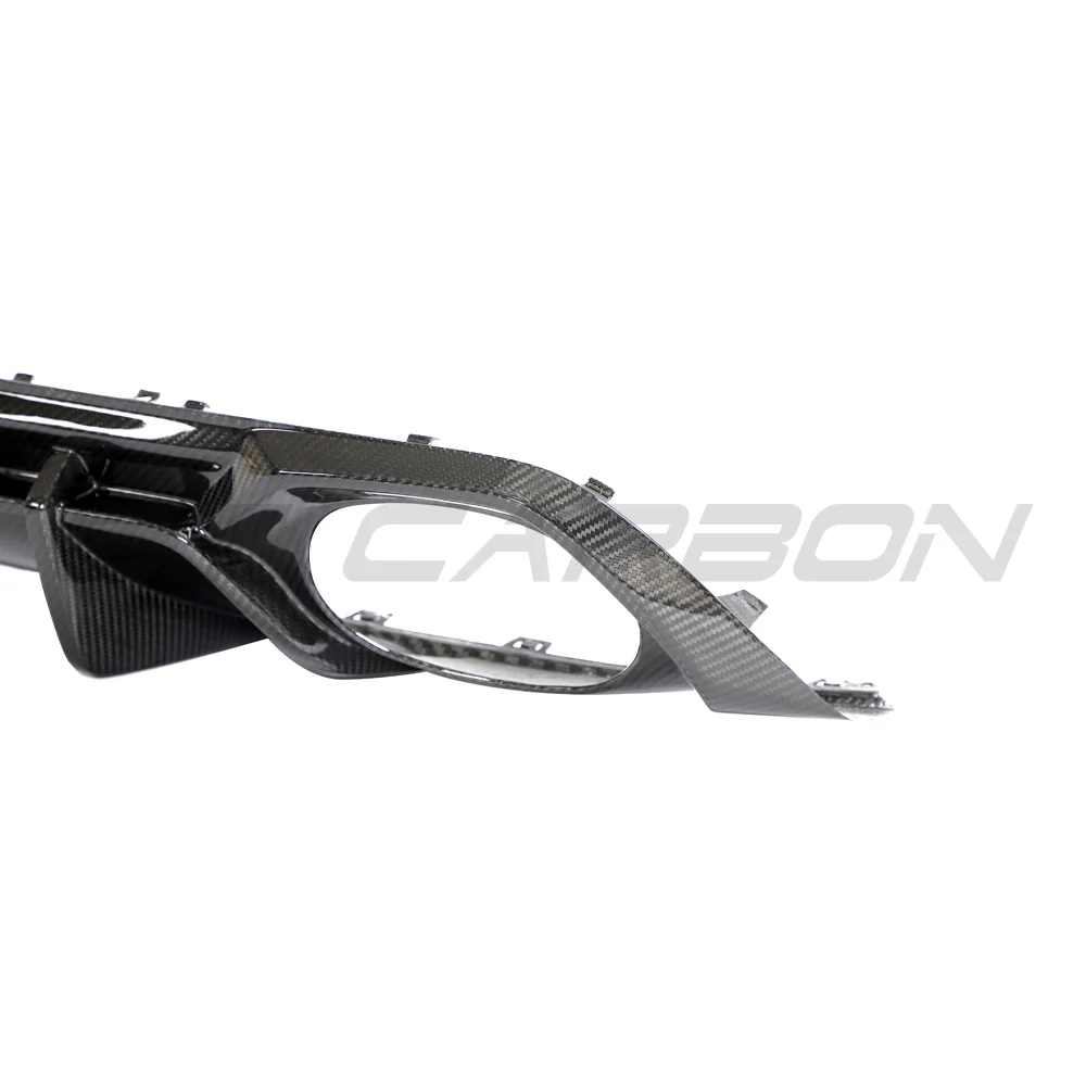 AUDI RS3 8Y 2022-2024 CARBON FIBRE REAR DIFFUSER V2 - CT DESIGN-Diffuser-CT CARBON-CT Carbon - High-quality carbon fiber and gloss black aerodynamic parts for premium sports and luxury vehicles.