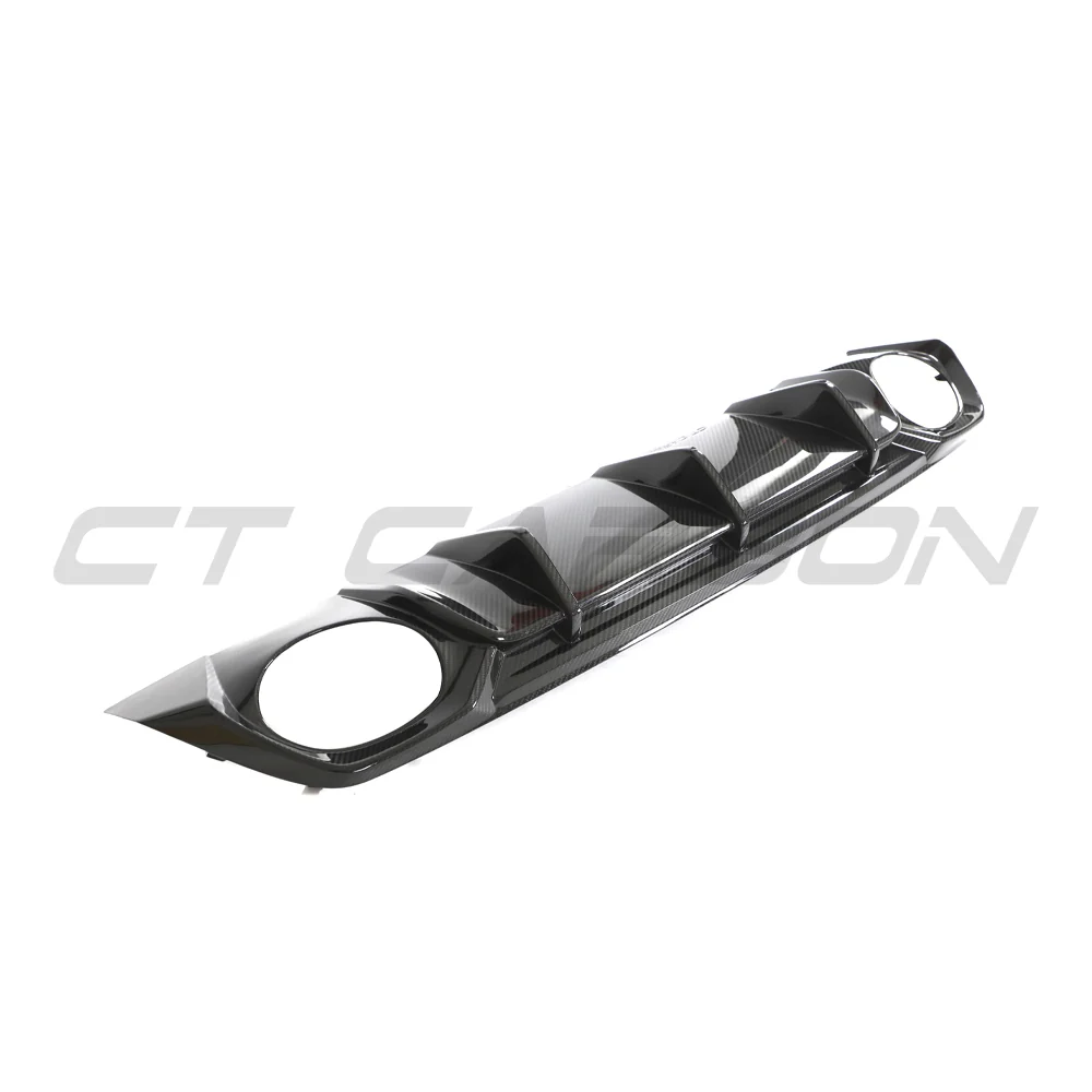 AUDI RS3 8Y 2022-2024 CARBON FIBRE REAR DIFFUSER V2 - CT DESIGN-Diffuser-CT CARBON-CT Carbon - High-quality carbon fiber and gloss black aerodynamic parts for premium sports and luxury vehicles.