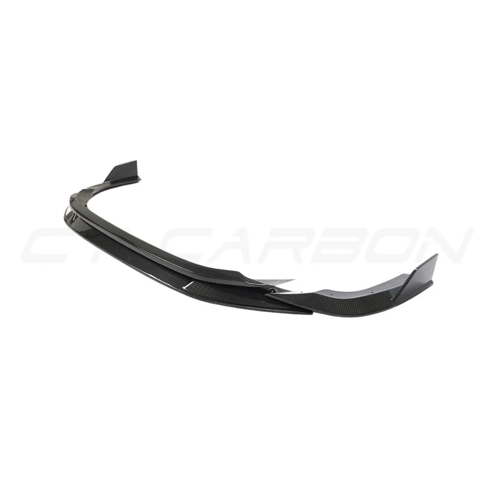AUDI RS3 8Y 2022-2024 CARBON FIBRE SPLITTER - CT DESIGN-Splitter-CT CARBON-CT Carbon - High-quality carbon fiber and gloss black aerodynamic parts for premium sports and luxury vehicles.