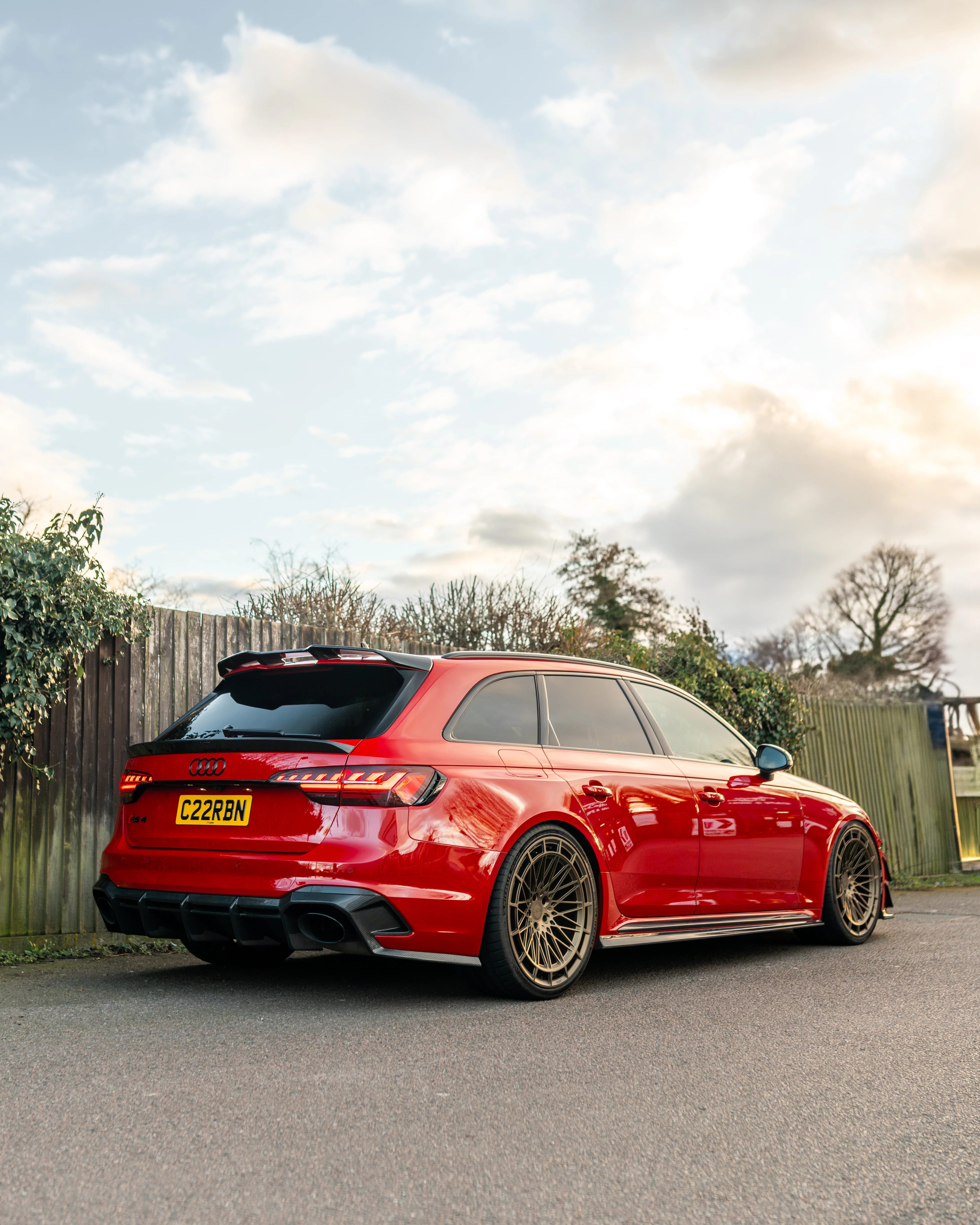 AUDI A4/S4/RS4 B9 & 9.5 CARBON FIBRE MIDDLE SPOILER - CT DESIGN-Spoiler-CT CARBON-CT Carbon - High-quality carbon fiber and gloss black aerodynamic parts for premium sports and luxury vehicles.