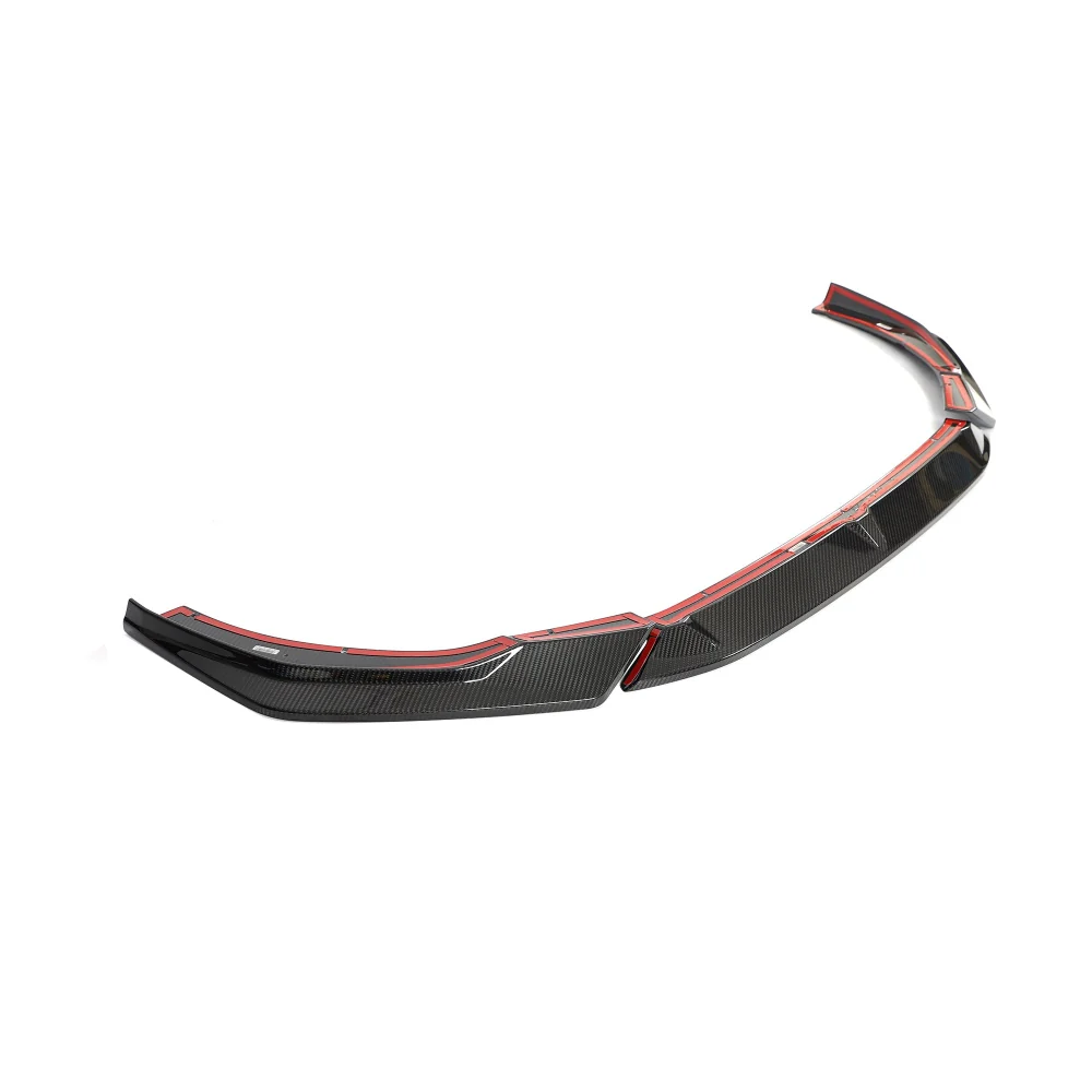 AUDI RS4 B9.5 CARBON FIBRE SPLITTER - CT DESIGN-Splitter-CT CARBON-CT Carbon - High-quality carbon fiber and gloss black aerodynamic parts for premium sports and luxury vehicles.