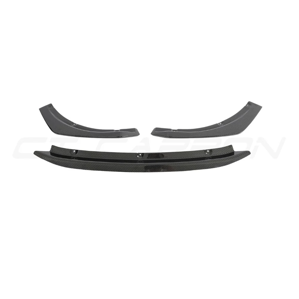 AUDI RS4 B9.5 CARBON FIBRE SPLITTER - CT DESIGN-Splitter-CT CARBON-CT Carbon - High-quality carbon fiber and gloss black aerodynamic parts for premium sports and luxury vehicles.