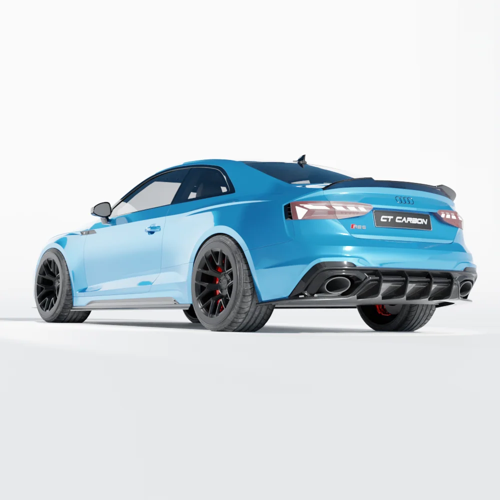 AUDI RS5 B9.5 COUPE 2020-2024 FULL CARBON FIBRE KIT - CT DESIGN-Kit-CT CARBON-CT Carbon - High-quality carbon fiber and gloss black aerodynamic parts for premium sports and luxury vehicles.