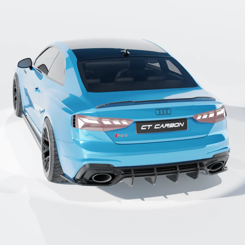 AUDI RS5 B9.5 COUPE 2020-2024 FULL CARBON FIBRE KIT - CT DESIGN-Kit-CT CARBON-CT Carbon - High-quality carbon fiber and gloss black aerodynamic parts for premium sports and luxury vehicles.