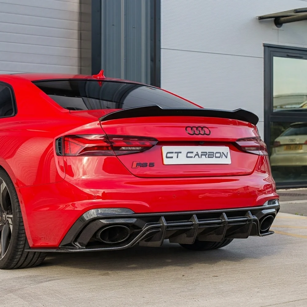 AUDI RS5 B9.5 SPORTBACK & COUPE 2020-2025 CARBON FIBRE DIFFUSER - CT DESIGN