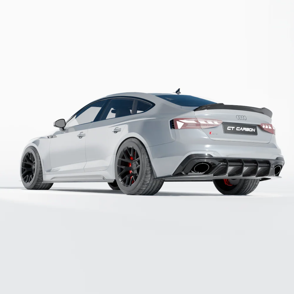 gray rs5 b9.5 carbon fibre diffuser