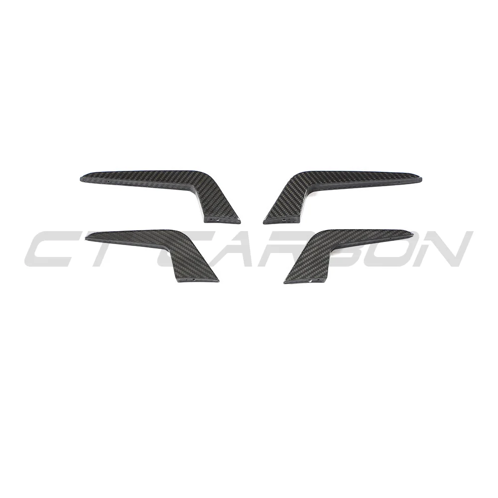 AUDI RS5 B9.5 SPORTBACK & COUPE 2020-2025 CARBON FIBRE CANARDS-Accessories-CT CARBON-CT Carbon - High-quality carbon fiber and gloss black aerodynamic parts for premium sports and luxury vehicles.