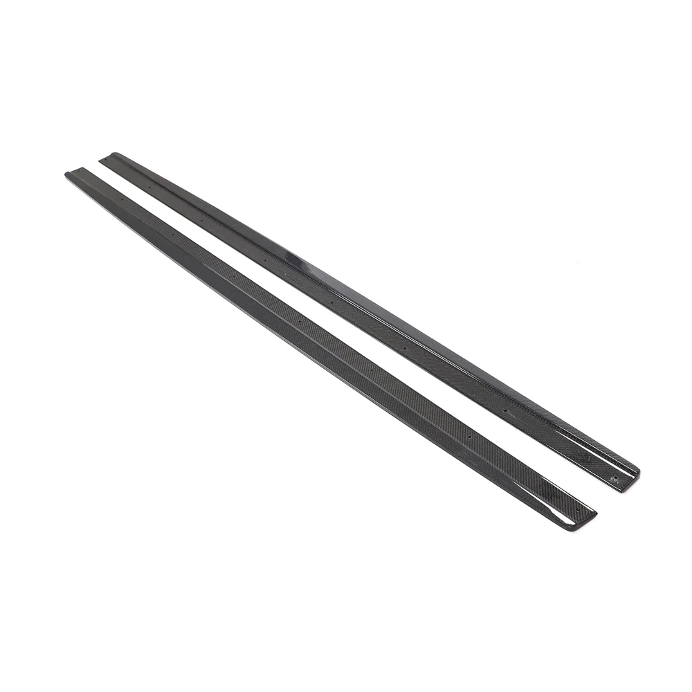 AUDI RS6 C7/C7.5 2013-2018 CARBON FIBRE SIDE SKIRTS-Side Skirts-CT CARBON-CT Carbon - High-quality carbon fiber and gloss black aerodynamic parts for premium sports and luxury vehicles.
