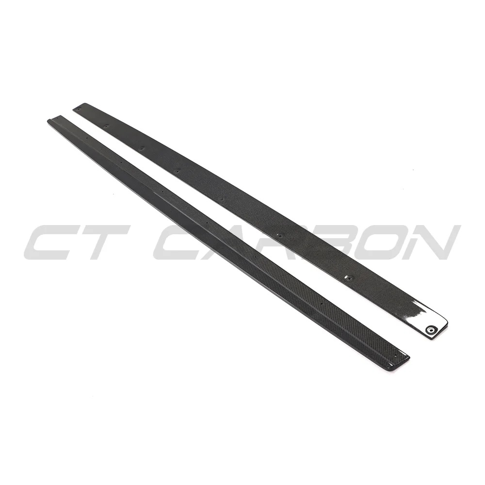 AUDI RS6 C7/C7.5 2013-2018 CARBON FIBRE SIDE SKIRTS-Side Skirts-CT CARBON-CT Carbon - High-quality carbon fiber and gloss black aerodynamic parts for premium sports and luxury vehicles.