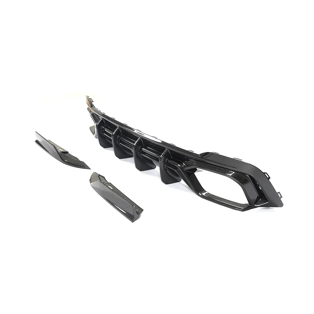 AUDI RS6/RS7 C8 CARBON FIBRE DIFFUSER - CT DESIGN-Diffuser-CT CARBON-CT Carbon - High-quality carbon fiber and gloss black aerodynamic parts for premium sports and luxury vehicles.