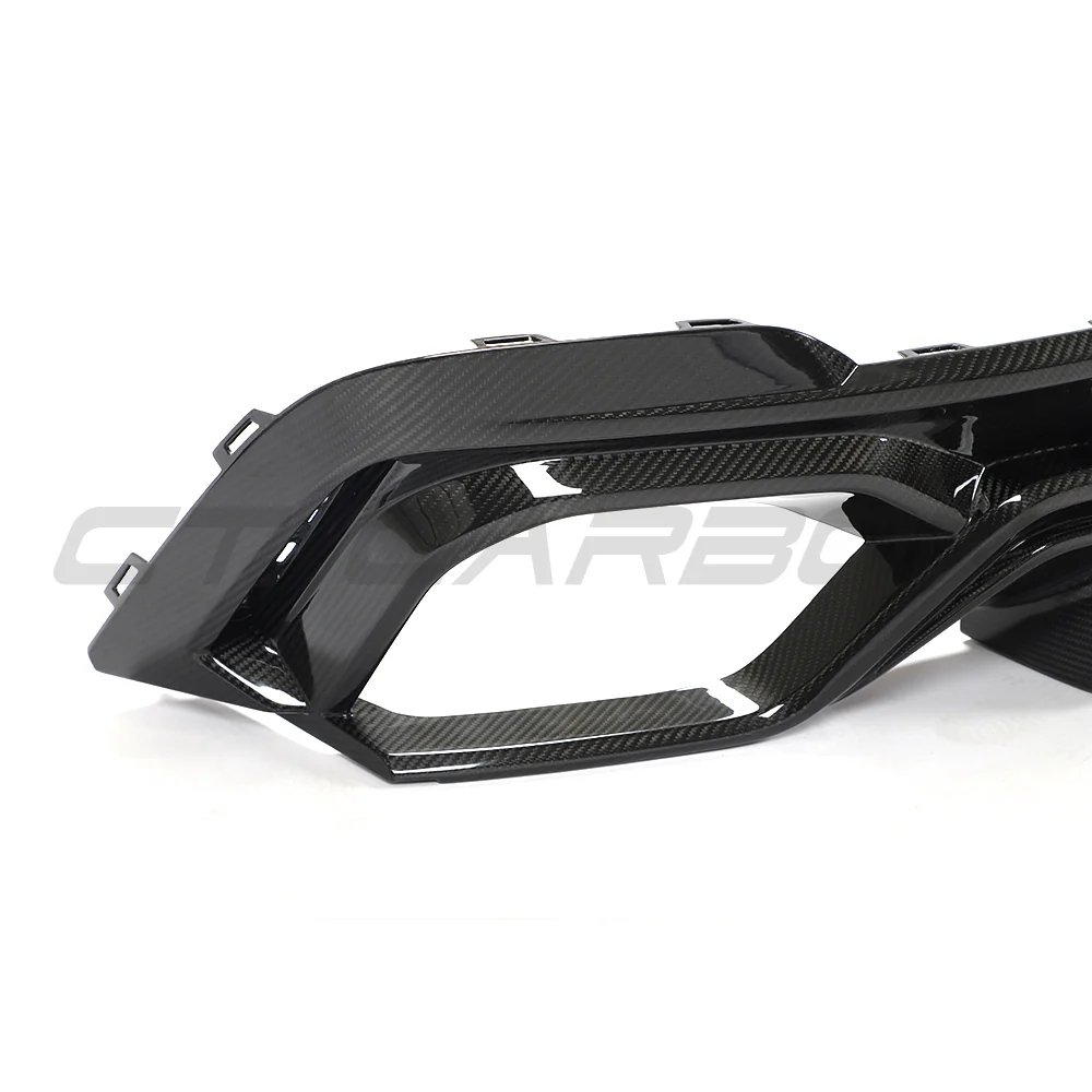 AUDI RS6/RS7 C8 CARBON FIBRE DIFFUSER - CT DESIGN-Diffuser-CT CARBON-CT Carbon - High-quality carbon fiber and gloss black aerodynamic parts for premium sports and luxury vehicles.